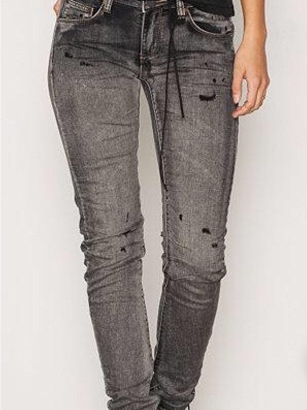 One teaspoon, Scallywags, fitted bowed leg, Distressed Jeans